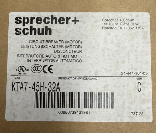 Sprecher schuh kta7 45h 32a - sprecher+schuh, kta7-45h-32a