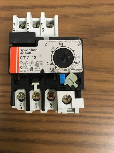 Sprecher schuh overload relay - sprecher,