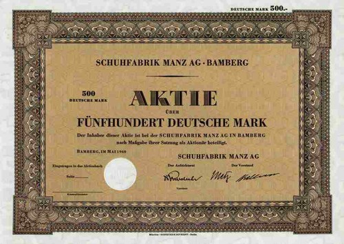 Schuhfabrik manz mercedes 1960 - schuhfabrik,