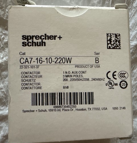 Sprecher schuh contactor - +,