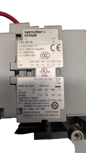 Sprecher schuh ca7 starter - ca7-30,